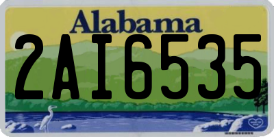 AL license plate 2AI6535
