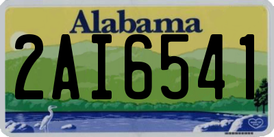AL license plate 2AI6541