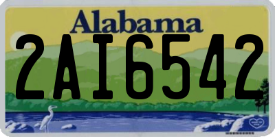 AL license plate 2AI6542