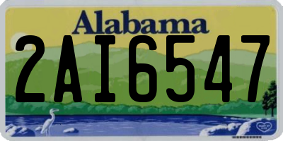 AL license plate 2AI6547
