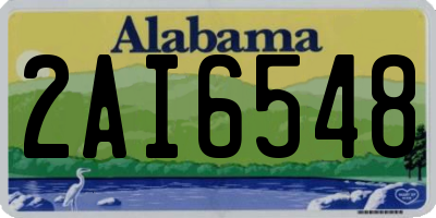 AL license plate 2AI6548