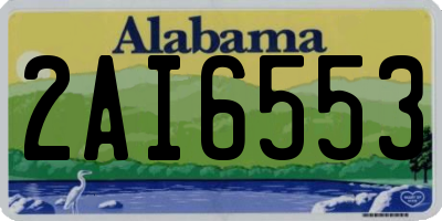 AL license plate 2AI6553