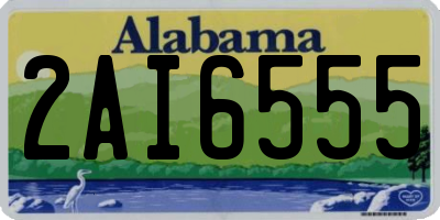 AL license plate 2AI6555
