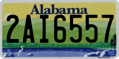 AL license plate 2AI6557
