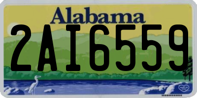 AL license plate 2AI6559