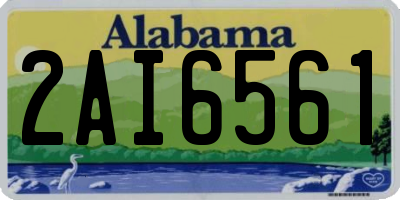 AL license plate 2AI6561