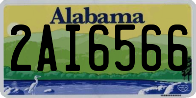 AL license plate 2AI6566