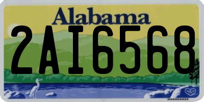 AL license plate 2AI6568