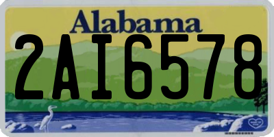 AL license plate 2AI6578