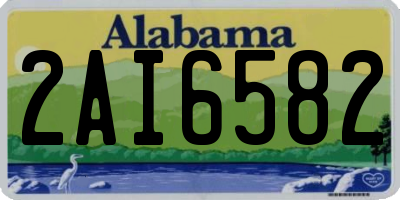 AL license plate 2AI6582