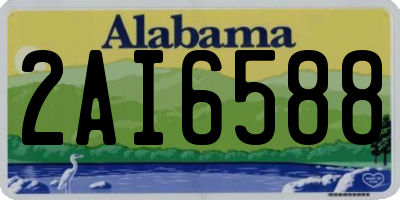 AL license plate 2AI6588