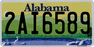 AL license plate 2AI6589