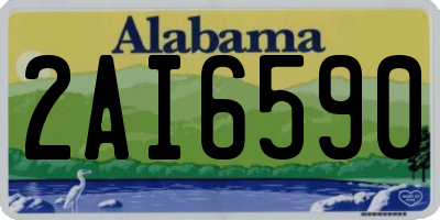 AL license plate 2AI6590