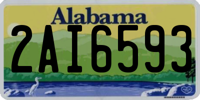 AL license plate 2AI6593