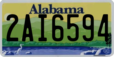 AL license plate 2AI6594