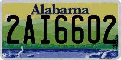 AL license plate 2AI6602