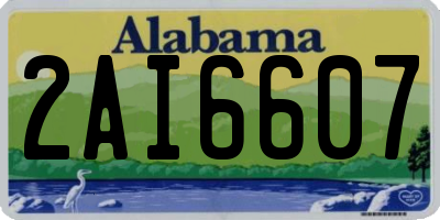 AL license plate 2AI6607
