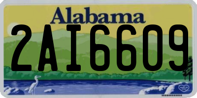 AL license plate 2AI6609