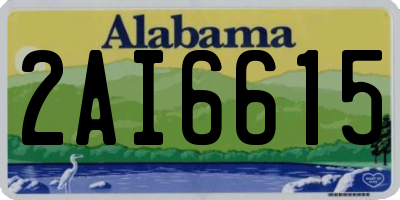 AL license plate 2AI6615