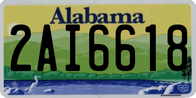 AL license plate 2AI6618