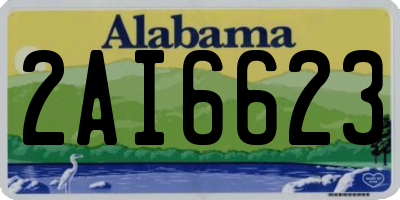 AL license plate 2AI6623