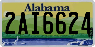 AL license plate 2AI6624