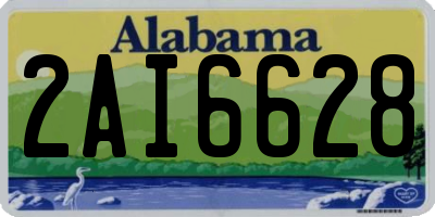 AL license plate 2AI6628