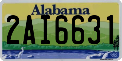 AL license plate 2AI6631