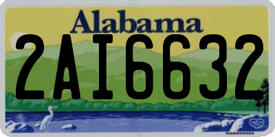 AL license plate 2AI6632