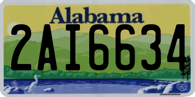 AL license plate 2AI6634