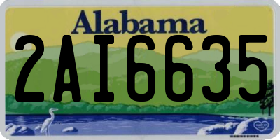 AL license plate 2AI6635