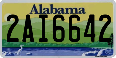 AL license plate 2AI6642
