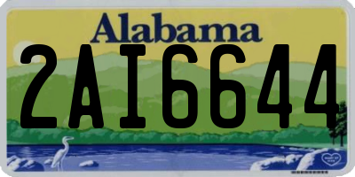 AL license plate 2AI6644