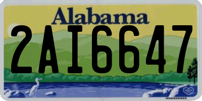AL license plate 2AI6647