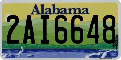 AL license plate 2AI6648