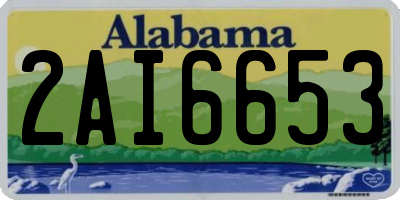 AL license plate 2AI6653