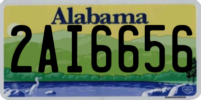 AL license plate 2AI6656