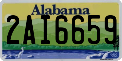 AL license plate 2AI6659