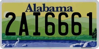 AL license plate 2AI6661