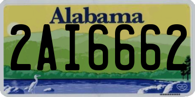 AL license plate 2AI6662