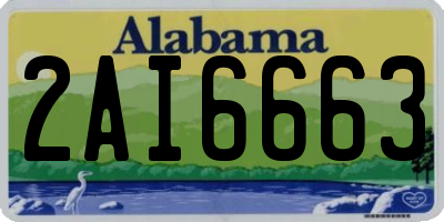 AL license plate 2AI6663