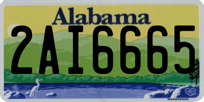 AL license plate 2AI6665