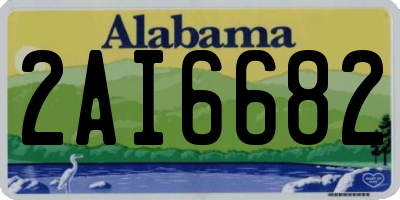 AL license plate 2AI6682