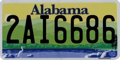 AL license plate 2AI6686