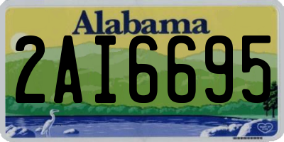 AL license plate 2AI6695