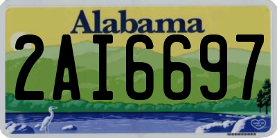 AL license plate 2AI6697