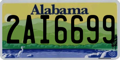 AL license plate 2AI6699