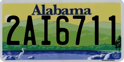 AL license plate 2AI6711