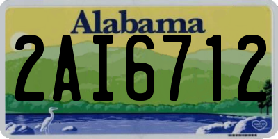 AL license plate 2AI6712