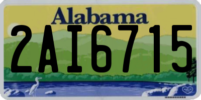 AL license plate 2AI6715
